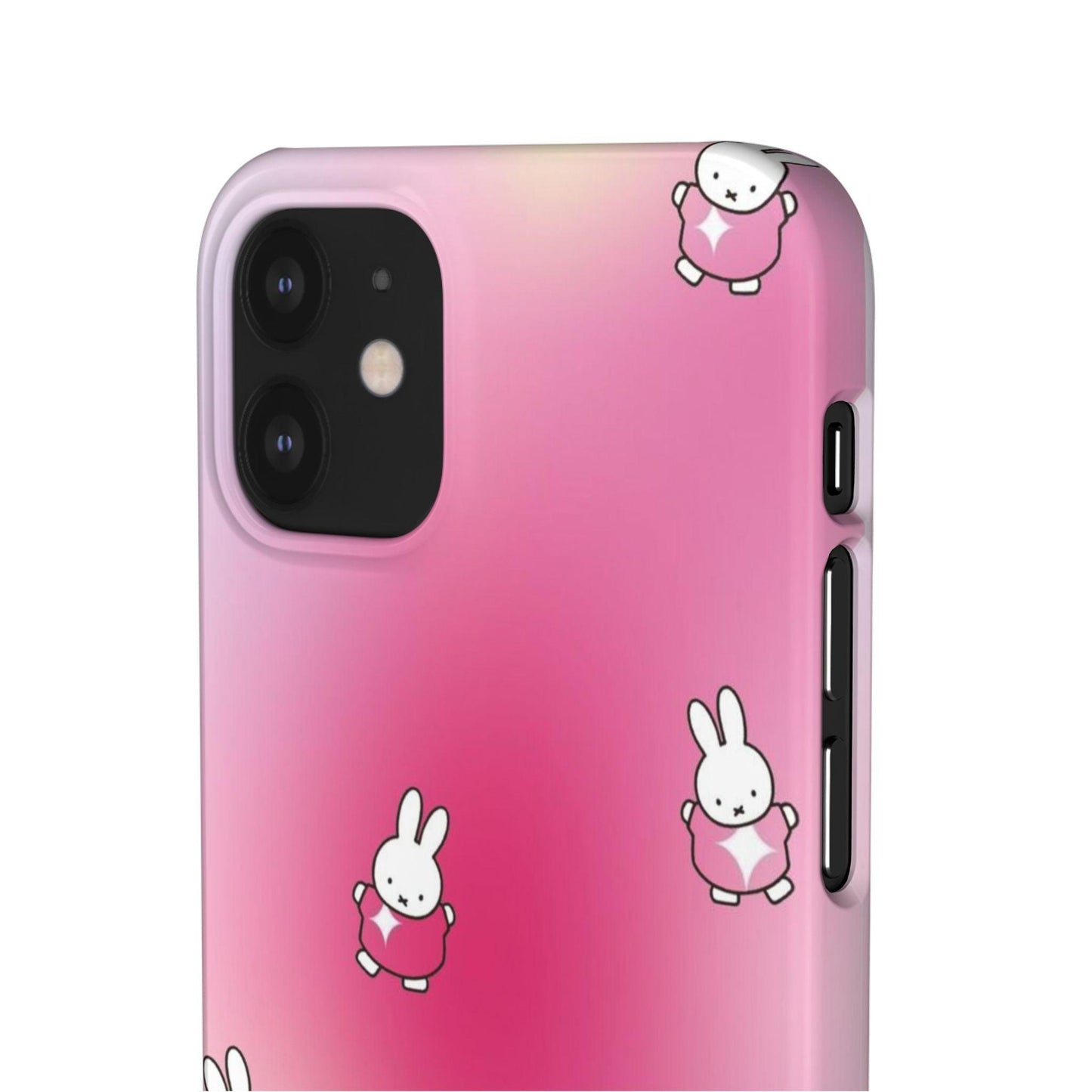 The Bunny Aura Pink Snap Cases