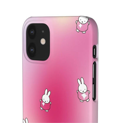 The Bunny Aura Pink Snap Cases