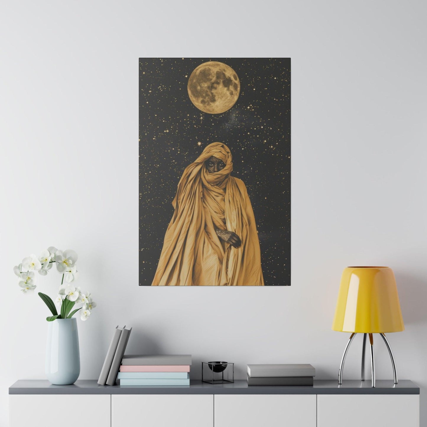 Enchanting The Moon - Matte Canvas, Stretched, 0.75"