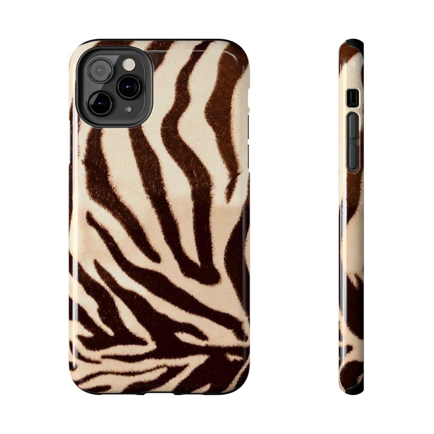 Taupe Twilights Stripe Tough iPhone Cases