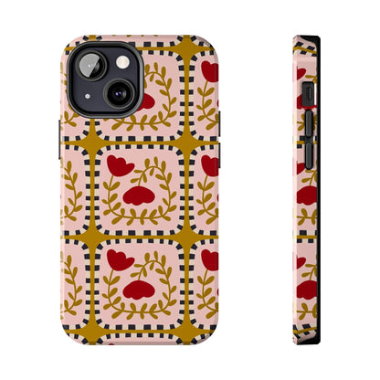 Floral Quirkiness Designer Tough iPhone Cases