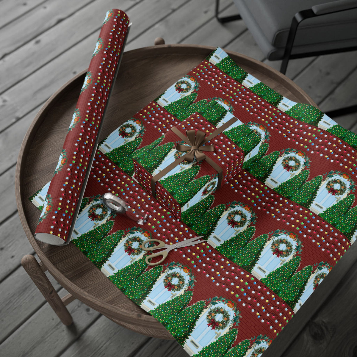 Home for Christmas Wrapping Paper Roll