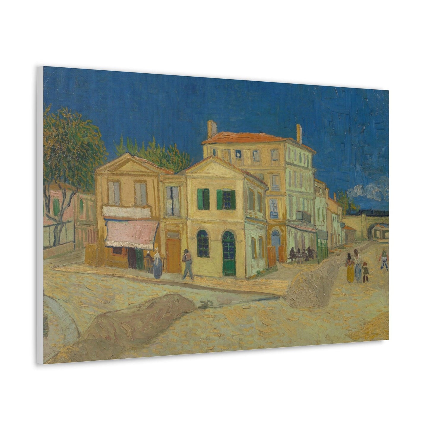 The Yellow House by Vincent Van Gogh - Canvas Gallery Wraps