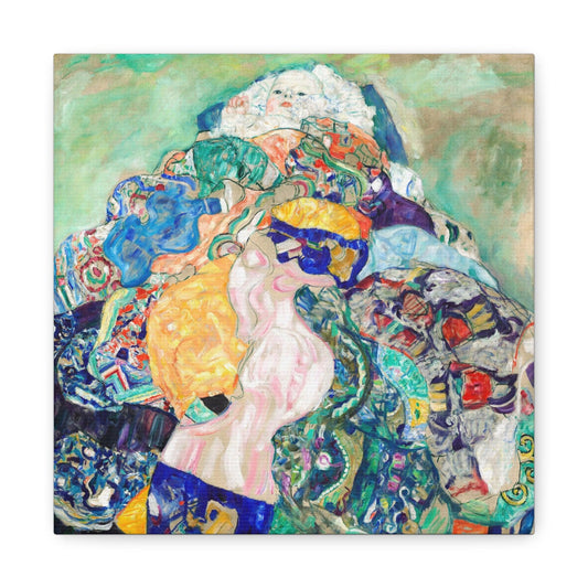 Baby Cradle circa 1917 to 1918 by Gustav Klimt on a Canvas Gallery Wraps