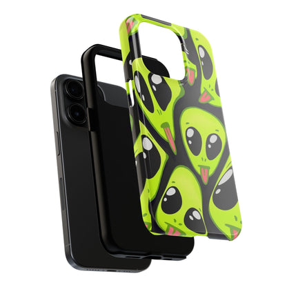 Alien Frenzy Tough iPhone Cases