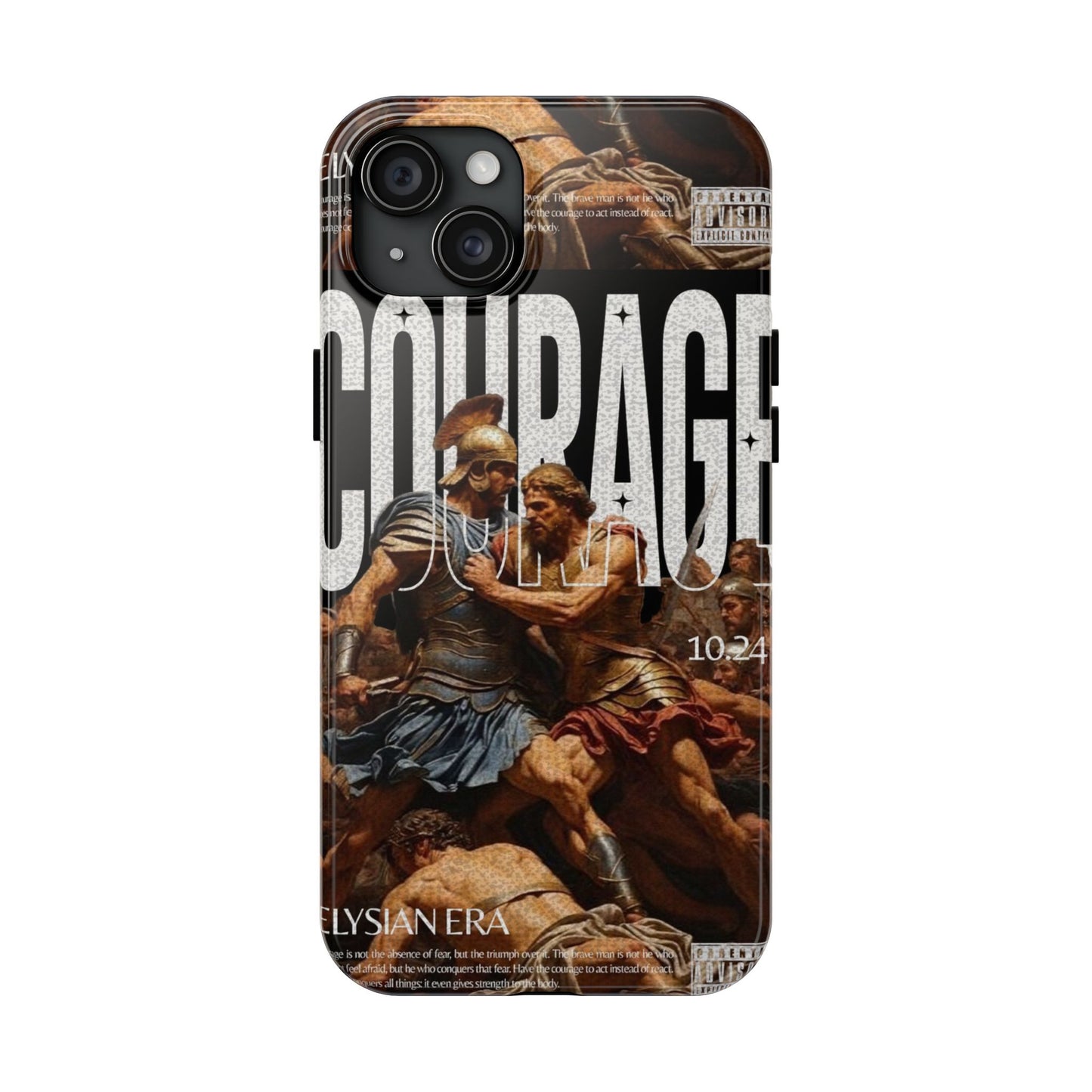 Courage Battle Scene iPhone Cases