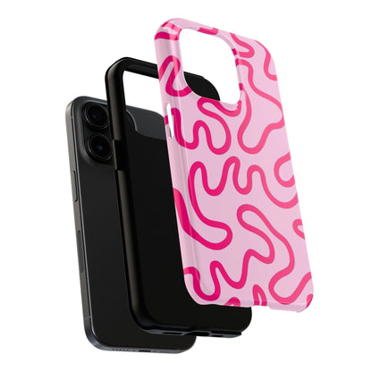 Pink Paradise Swirls Tough iPhone Cases