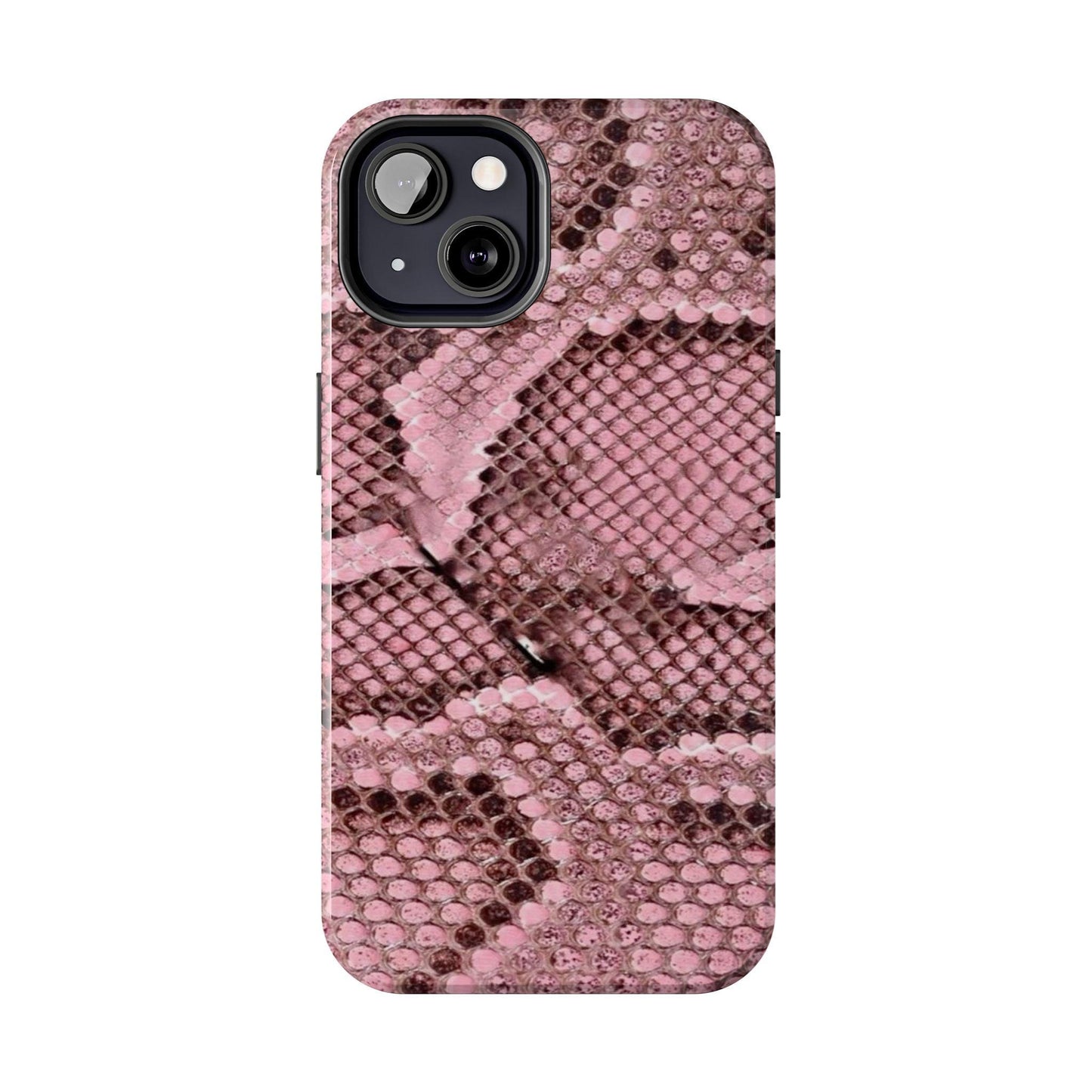 Pink Python Scales Tough iPhone Cases