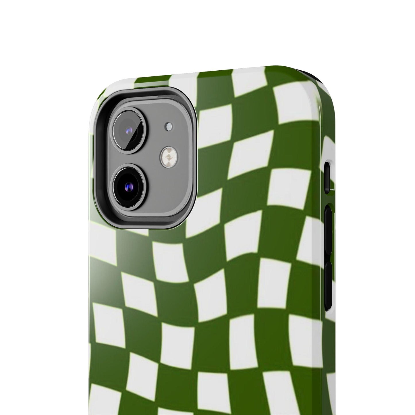 Green Checkmates Tough iPhone Cases