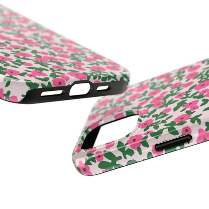 Spring Edition Pink Floral Tough iPhone Cases