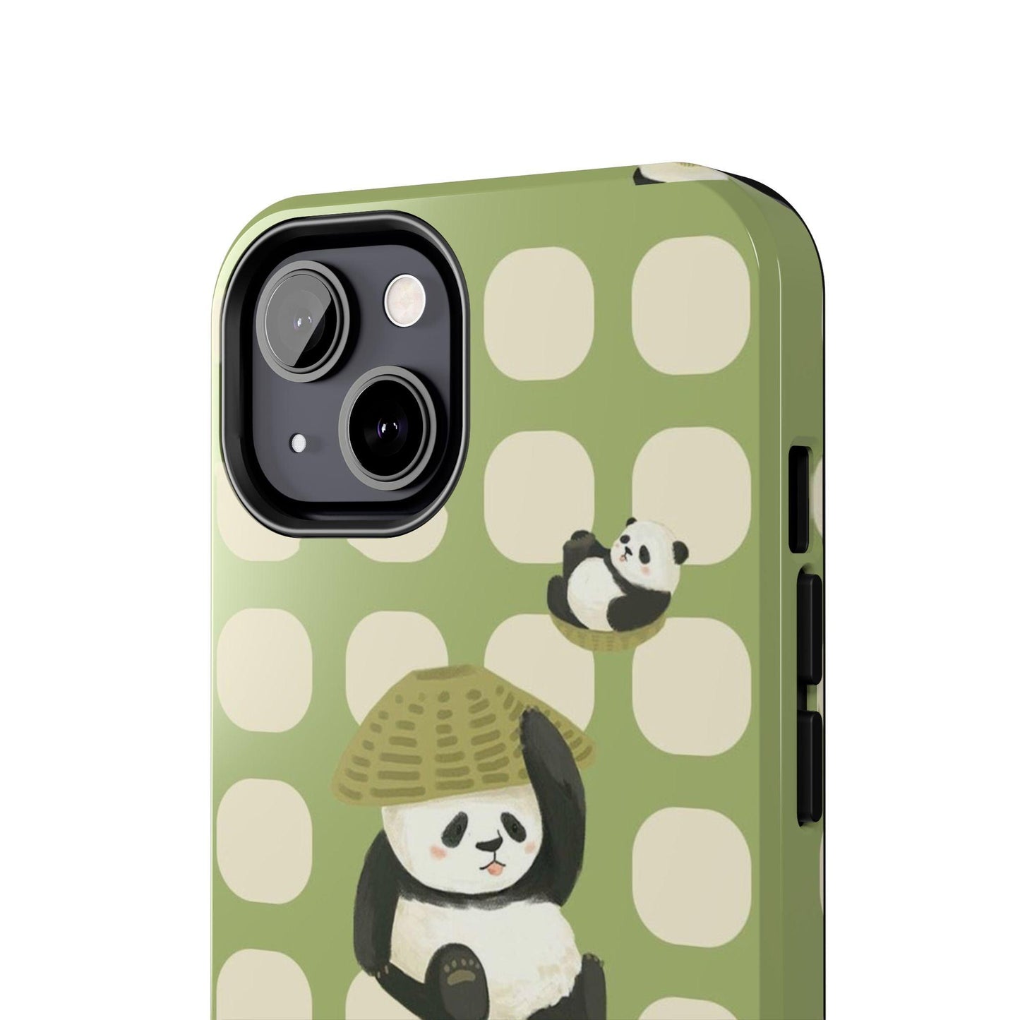 Bamboo Basket Pandas iPhone Cases