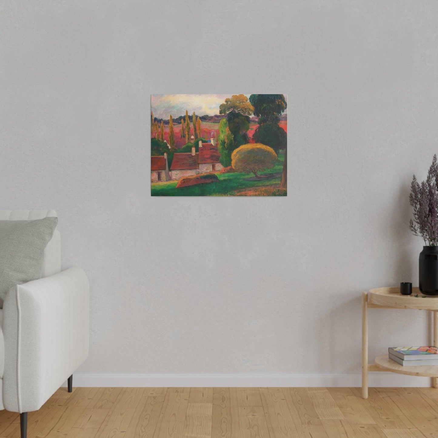 A Farm in Brittany (ca. 1894) by Paul Gauguin - Matte Canvas, Stretched, 0.75"