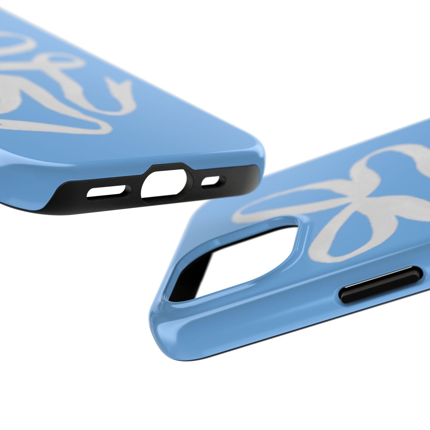 Bow in Blue Cute iPhone Cases