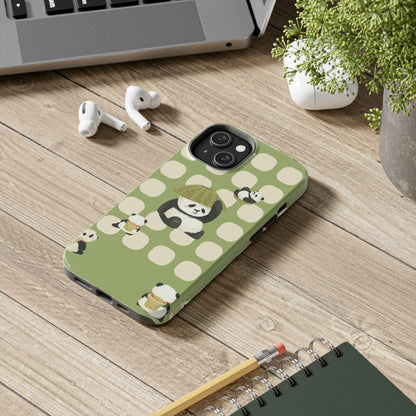 Bamboo Basket Pandas iPhone Cases