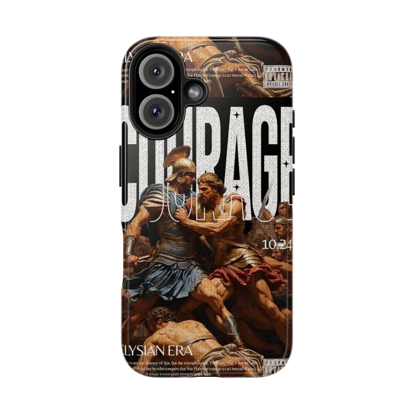 Courage Battle Scene iPhone Cases