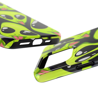 Alien Frenzy Tough iPhone Cases