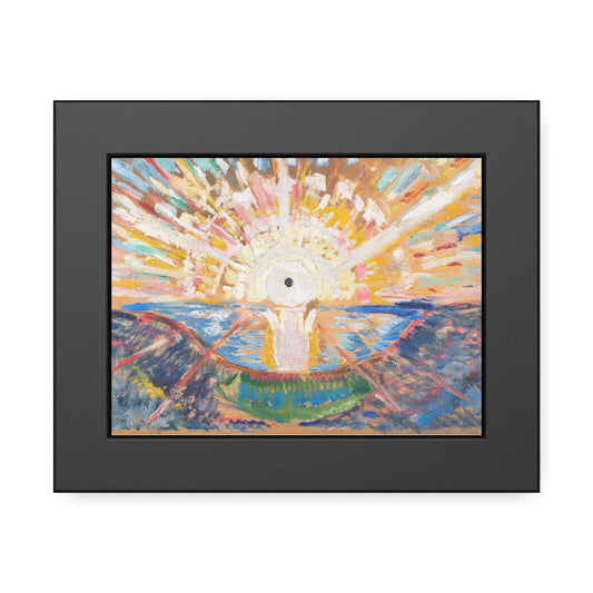 The Sun (1910) oil painting by Edvard Munch - Framed Paper Posters