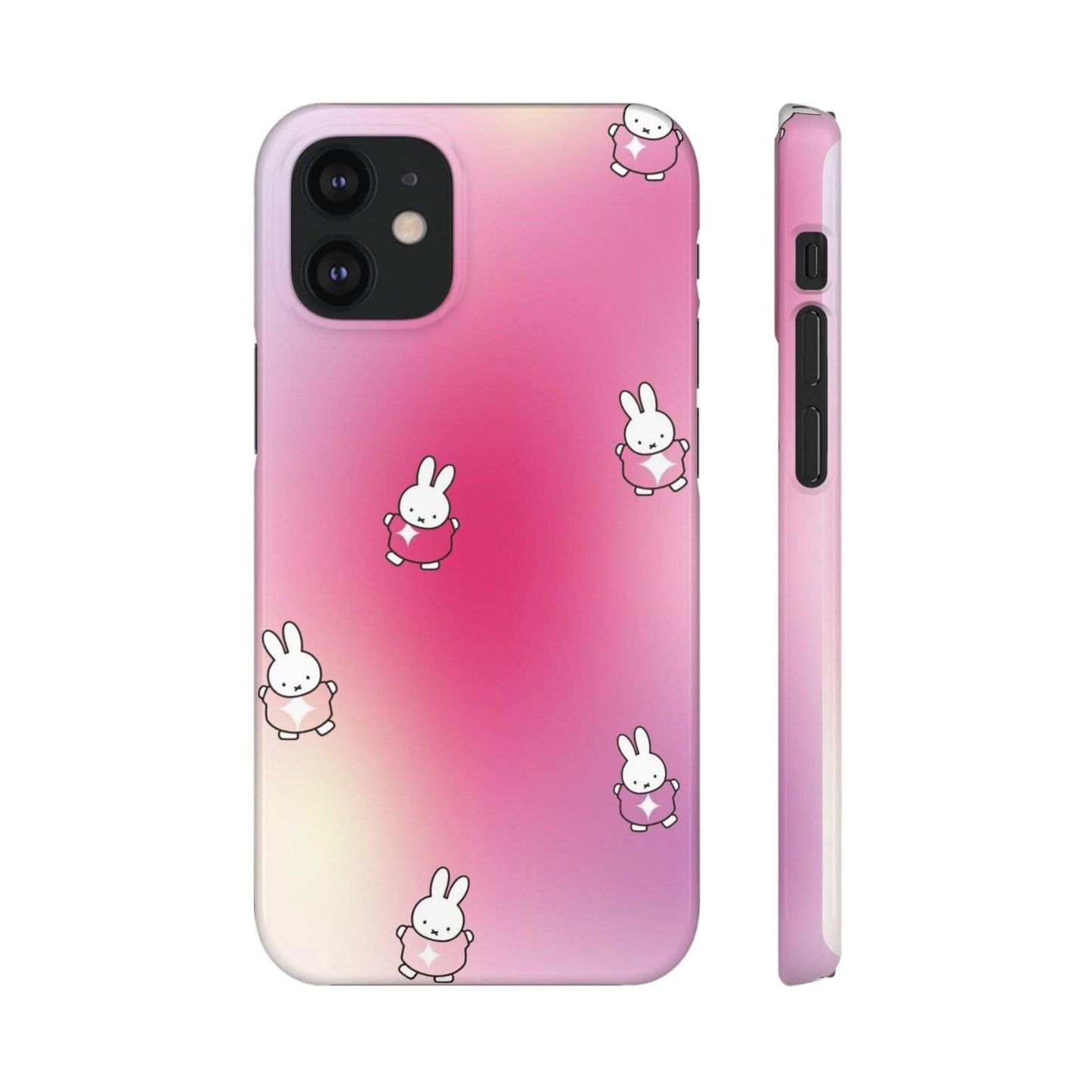 The Bunny Aura Pink Snap Cases