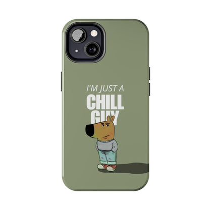 Chill Guy Meme Tough iPhone Cases