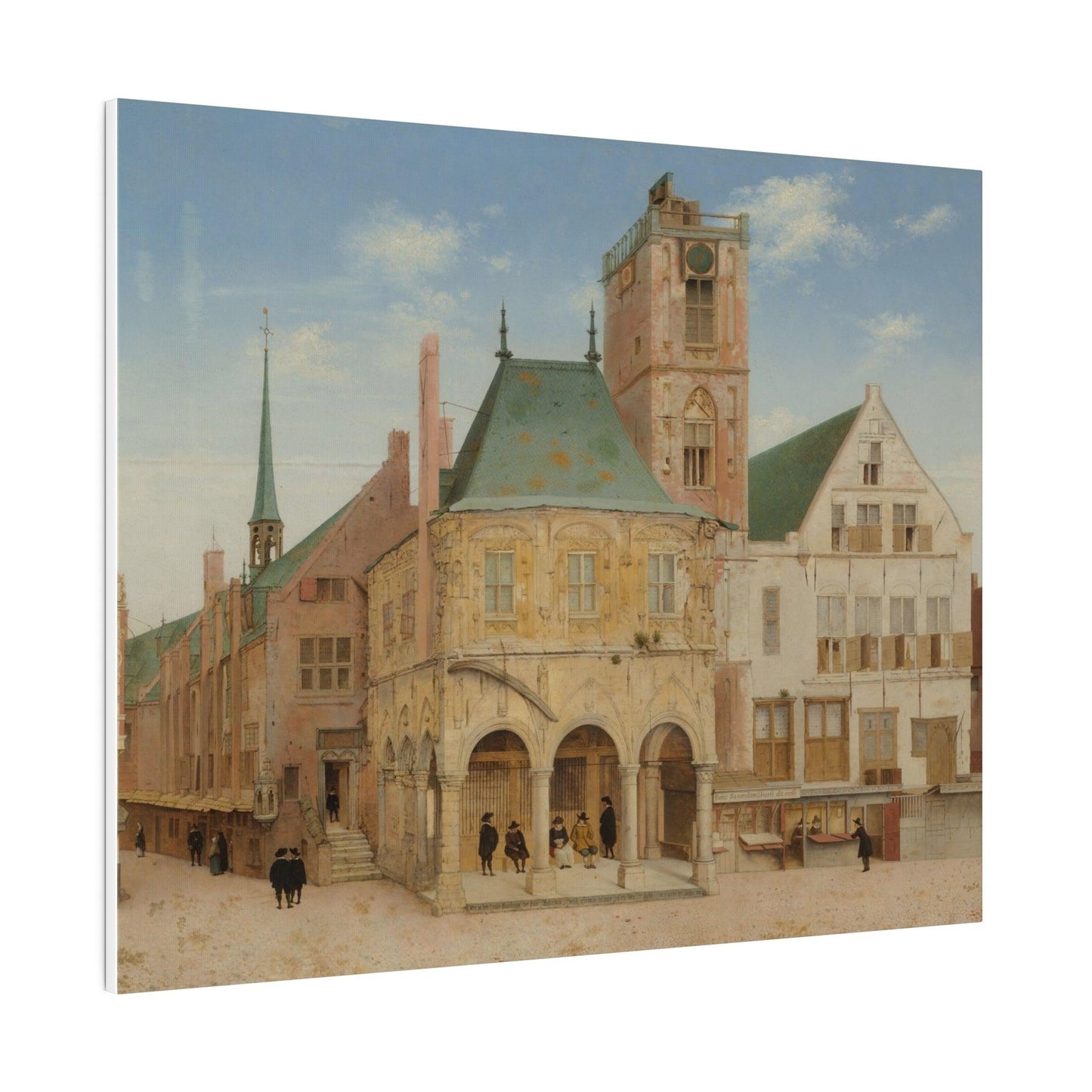 The Old Town Hall of Amsterdam (1657) by Pieter Jansz Saenredam - Matte Canvas, Stretched, 0.75"