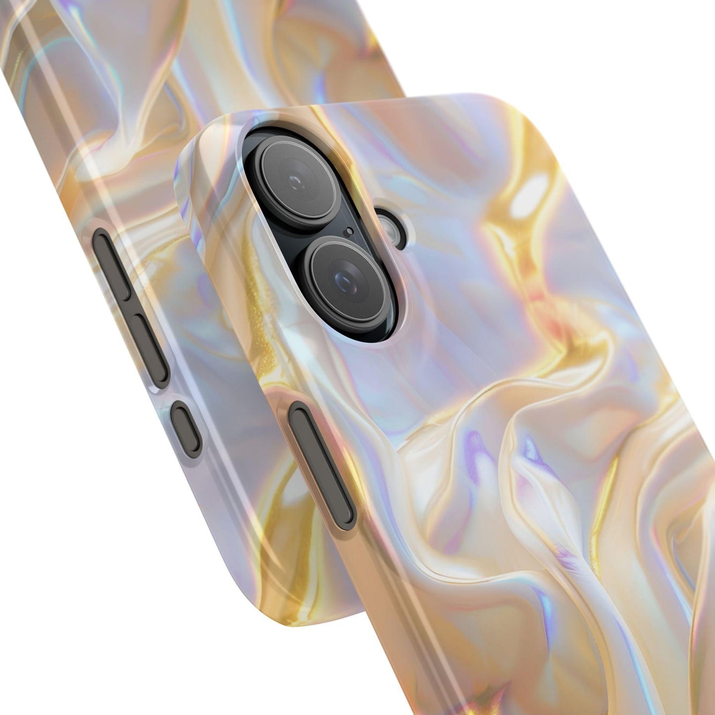 Iridescent Silk Flow Slim iPhone Cases