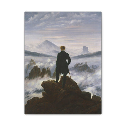 Wanderer above the Sea of Fog by Caspar David Friedrich - Matte Canvas, Stretched, 1.25"