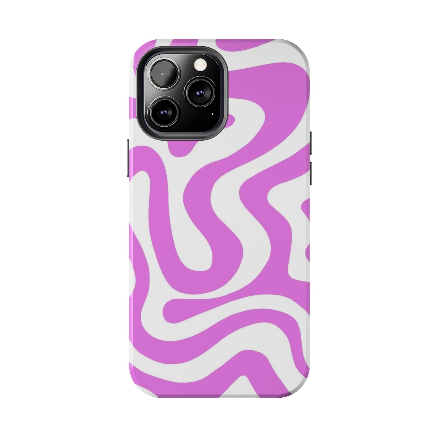 Lilac Swirl Fusion Tough iPhone Cases