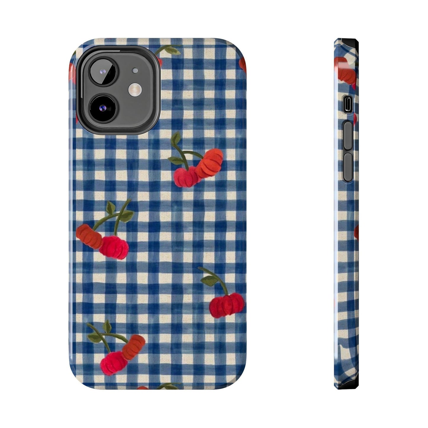 Charming Gingham Tough iPhone Cases