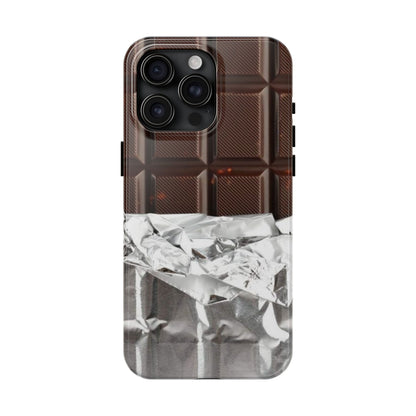 Chocolate with Silver Wrap iPhone Cases