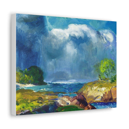 The Coming Storm (1916) painting by George Wesley Bellows - Canvas Gallery Wraps