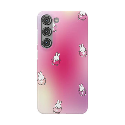 The Bunny Aura Pink Snap Cases