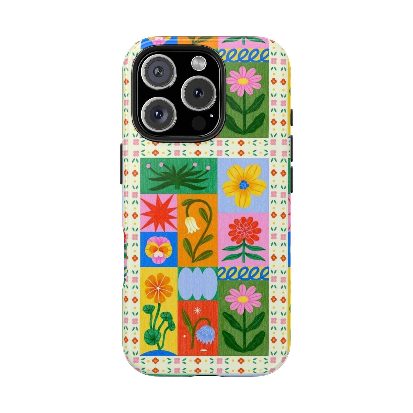 Flower Garden Paradise Tough iPhone Cases