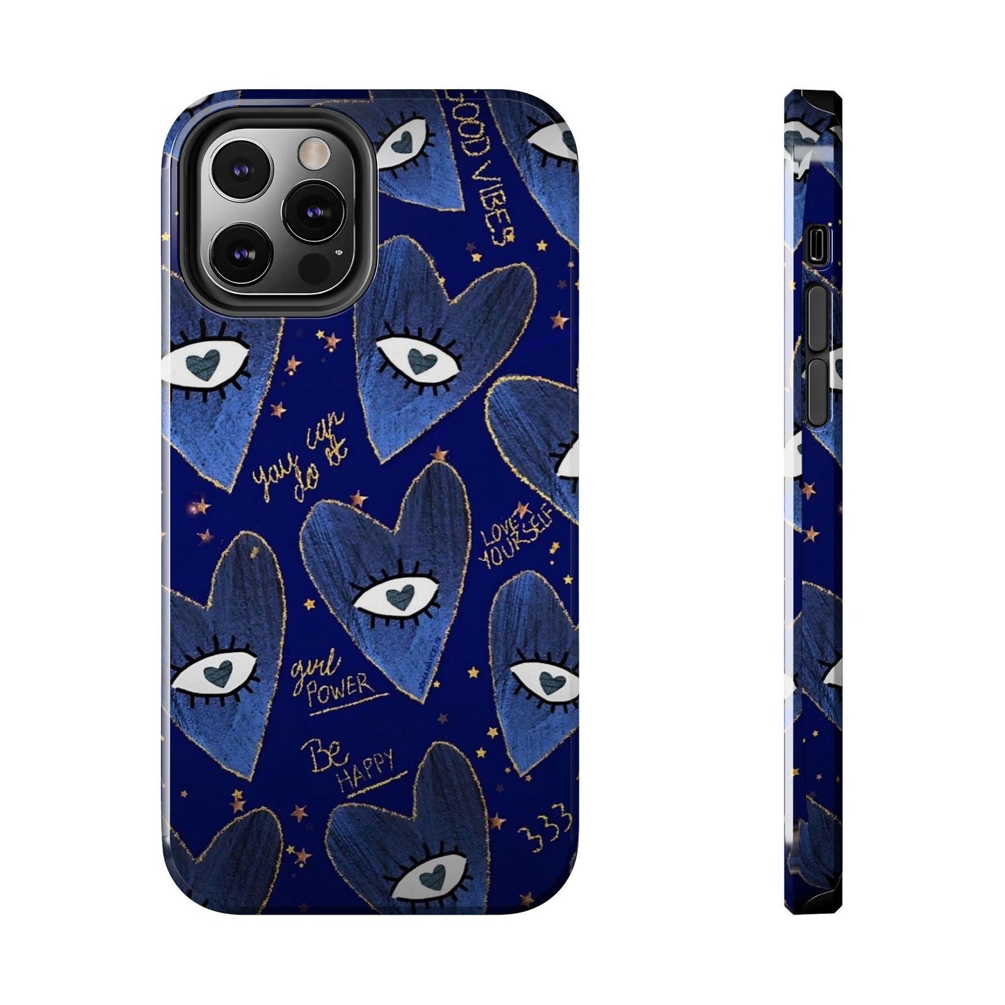 Lucky Midnight Blue Eyes Tough iPhone Cases