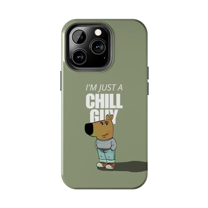 Chill Guy Meme Tough iPhone Cases