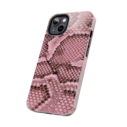 Pink Python Scales Tough iPhone Cases