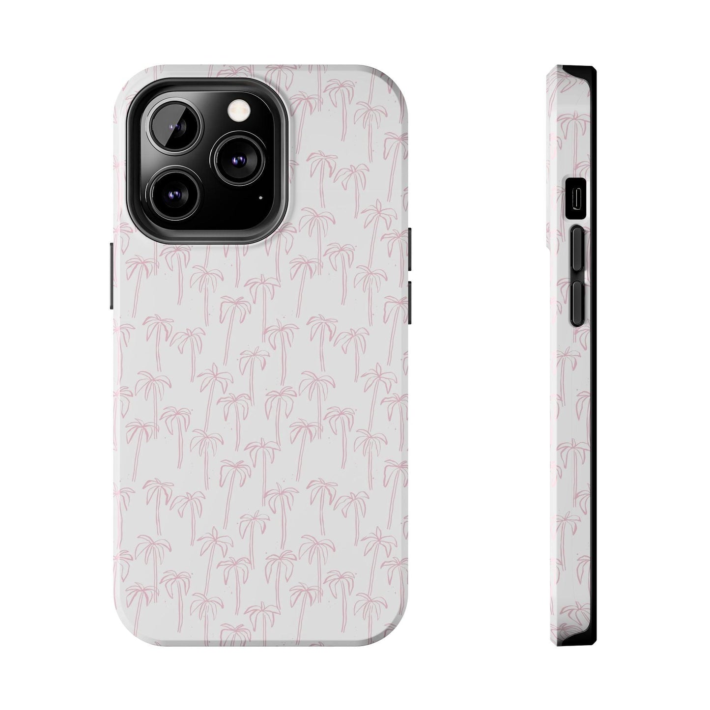 Pink Palm Trees iPhone Cases