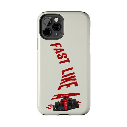 Fast Like a Race Car Tough iPhone Cases