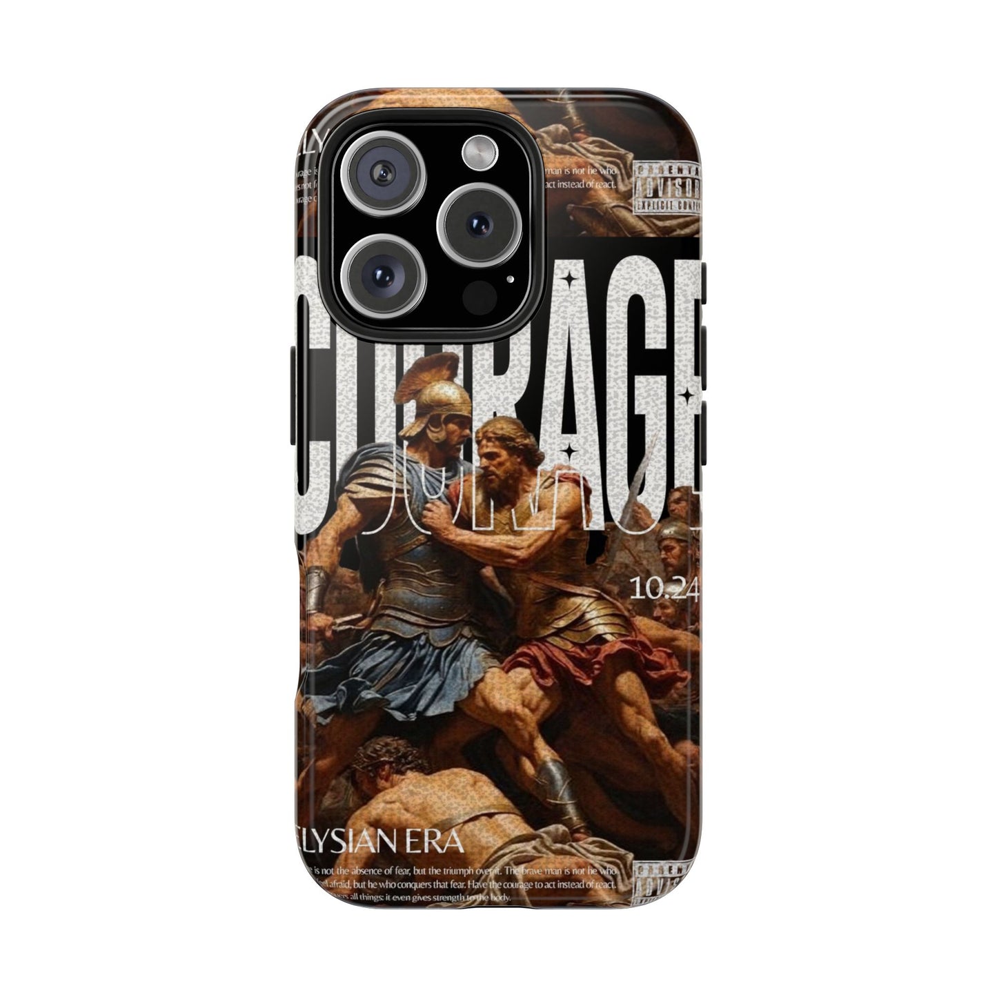 Courage Battle Scene iPhone Cases