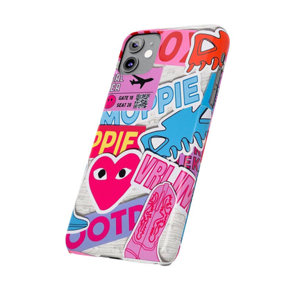 Sticker Frenzy Pop iPhone Cases