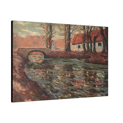 River Landscape by Ernest Lawson - Matte Canvas, Stretched, 0.75"