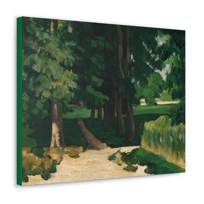 Paul Cézanne's The Avenue at the Jas de Bouffan (1869) - Canvas Gallery Wraps