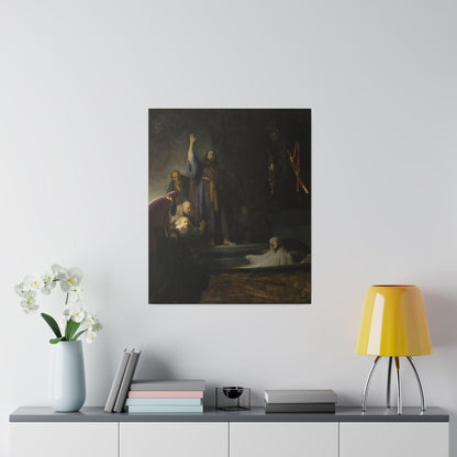 Rembrandt van Rijn's Raising of Lazarus Matte Canvas, Stretched 0.75