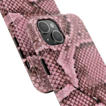 Pink Python Scales Tough iPhone Cases