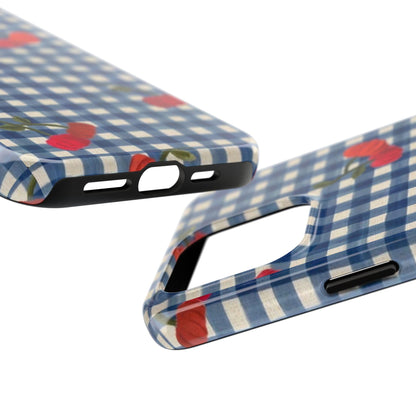 Charming Gingham Tough iPhone Cases