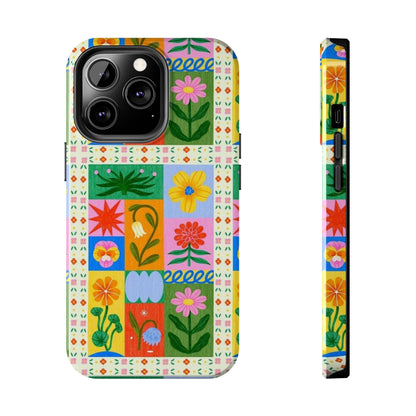 Flower Garden Paradise Tough iPhone Cases