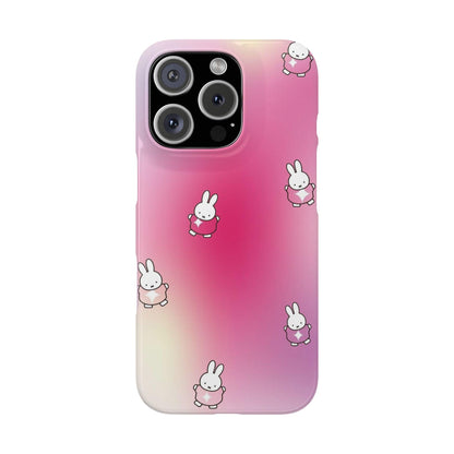 The Bunny Aura Pink Snap Cases