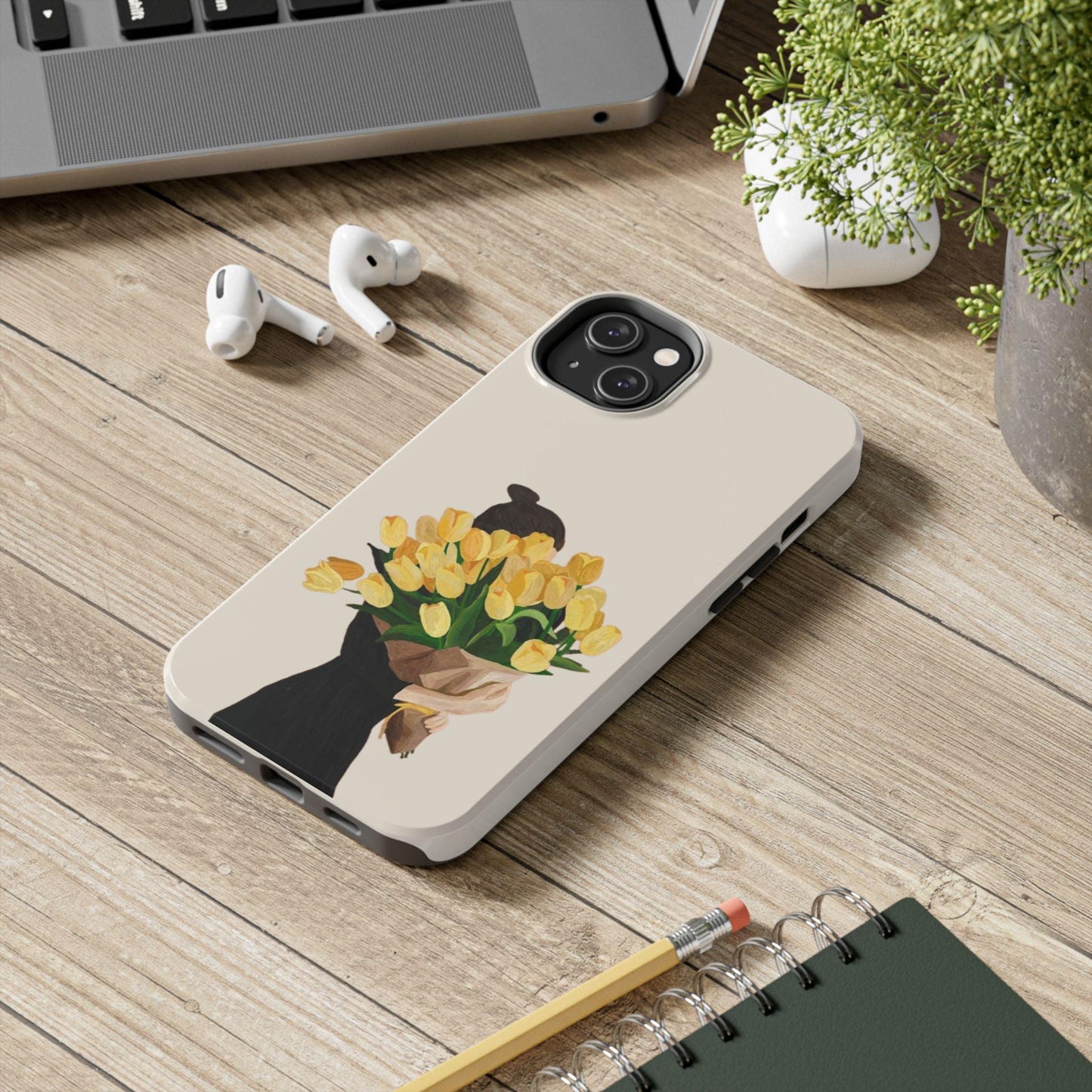 Golden Blooms: Femme Elegance Edition Tough Phone Cases