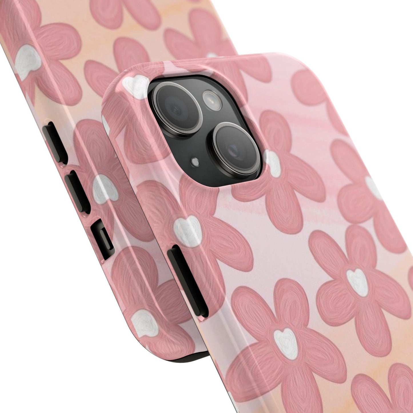 The Floral Hues Tough iPhone Cases