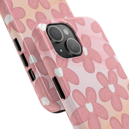 The Floral Hues Tough iPhone Cases