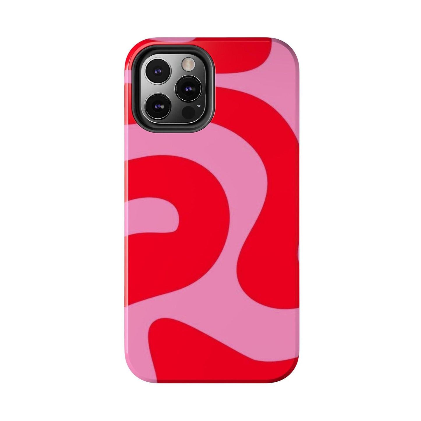 Pop Pink Swirls Tough iPhone Cases